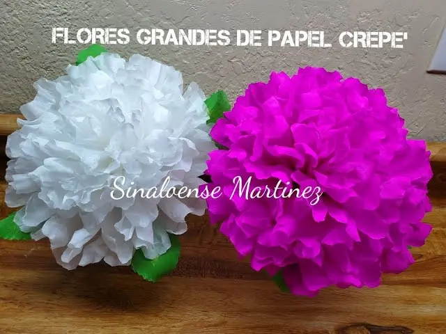 flores de papel crepe grandes - Cuántas flores salen de un papel crepé