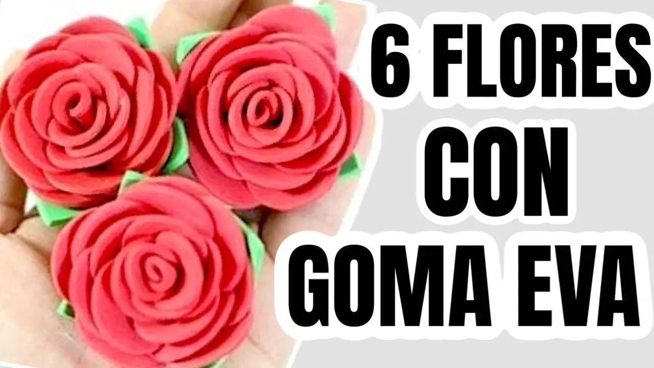 como hacer flores con goma eva - Qué es goma eva manualidades