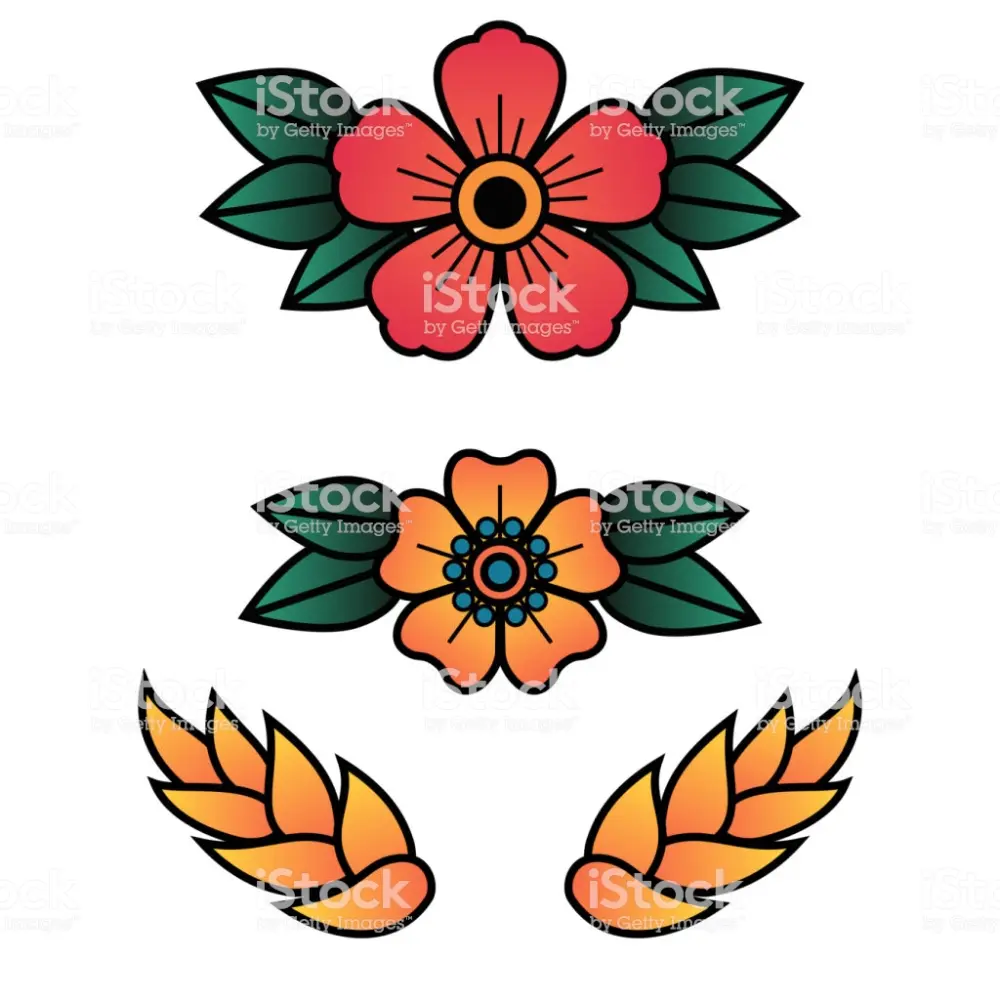 flores tradicionales tattoo - Qué significa el tatuaje de flor de lavanda